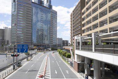 Şehir manzarası arka plan görüntüsü, şehir konsepti 