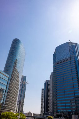 Şehir manzarası arka plan görüntüsü, şehir konsepti 