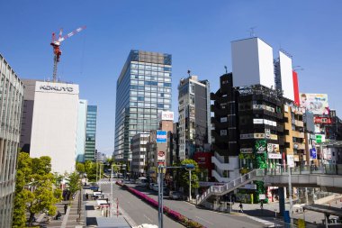 Şehir manzarası arka plan görüntüsü, şehir konsepti 