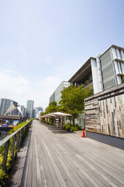 Modern şehir manzarası arka plan görüntüsü, şehir konsepti 