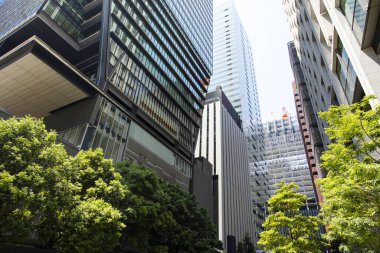 Japonya 'daki modern yüksek binalar