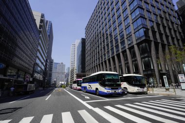 Modern şehir manzarası arka plan görüntüsü, şehir konsepti 