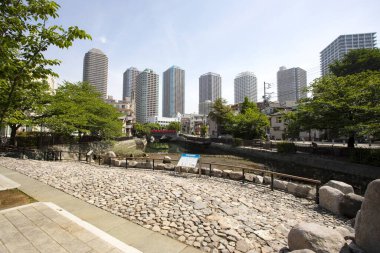 Modern şehir manzarası arka plan görüntüsü, şehir konsepti 