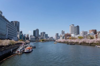 Modern şehir manzarası arka plan görüntüsü, şehir konsepti 