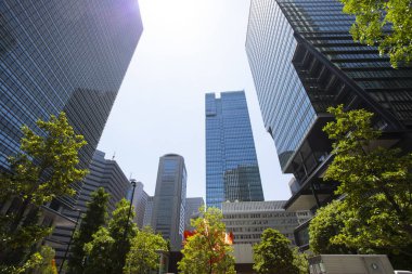 Japonya 'daki modern yüksek binalar