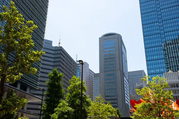 Modern High Rise Buildings Japan — Stock Photo, Image