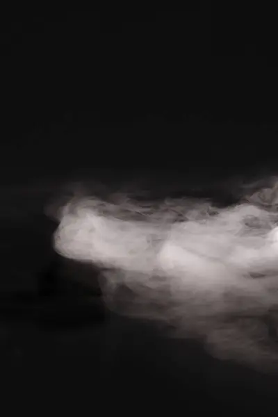 Humo Blanco Fondo Oscuro Textura Abstracta Niebla — Foto de Stock