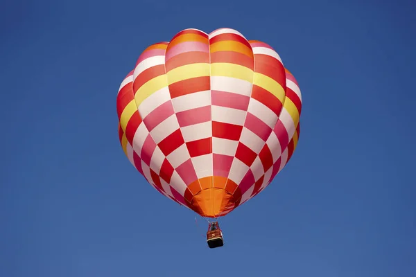 Bright Hot Air Balloon Blue Sky Stock Photo
