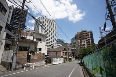 Modern şehir manzarası arka plan görüntüsü, şehir konsepti 