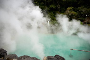 Beppu 'da sıcak kaynak suyu, Oita-shi, Kyushu, Japonya