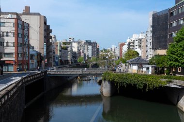 Şehir manzarası arka plan görüntüsü, şehir konsepti 