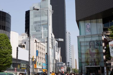 Modern şehir arka plan görüntüsü, şehir manzarası konsepti