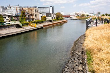Modern şehir manzarası arka plan görüntüsü, şehir konsepti 