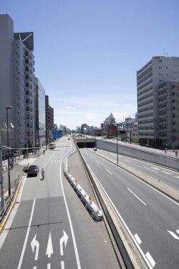 Modern şehir manzarası arka plan görüntüsü, şehir konsepti 