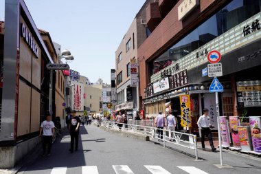 Tokyo şehri sokak manzarası
