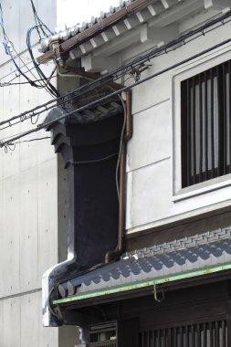 Japonya 'daki geleneksel ev cephesi