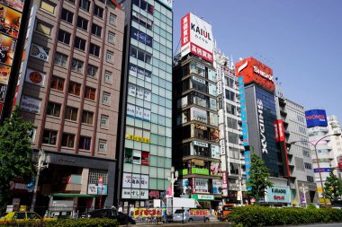 Tokyo şehir manzarasının gündüz manzarası, Japonya