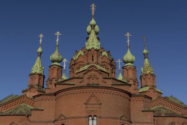 Güzel Alexander Nevsky Kilisesi Chelyabinsk, Rusya