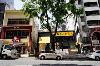 Dogenzaka sokak manzarası Shibuya Ward, Tokyo, Japonya