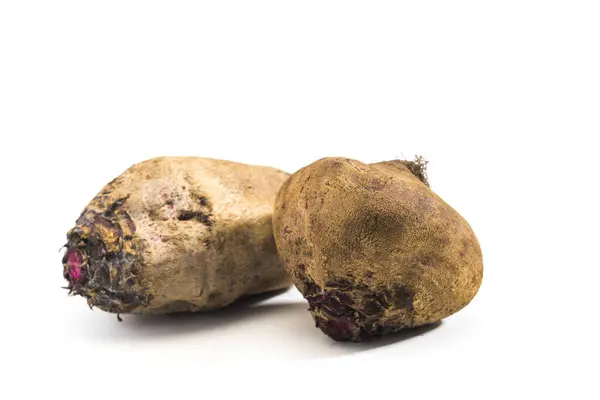 Two Beets White Surface One Beet Other — Stock Photo, Image