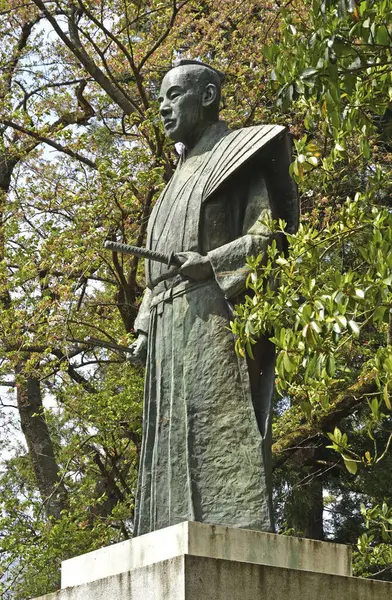 Statuen Tokushima Hachisuka Iemasa Japan – stockfoto