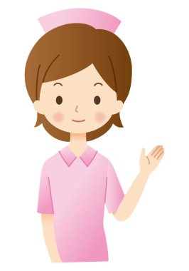 Hemşire çizgi film karakteri simgesi