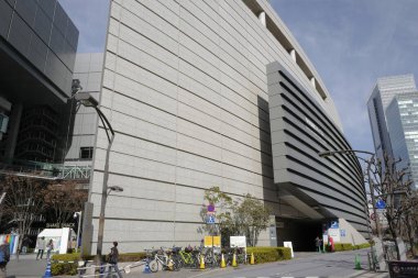 Tokyo City, Japonya 'nın modern mimarisinin gündüz görüşü