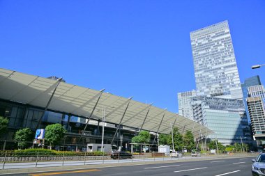 Tokyo Midtown, Japonya 'daki iş binaları. Gündüz görünümü 