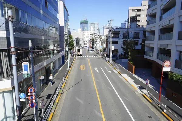 Современная Архитектура Японского Города Дневной Вид — стоковое фото