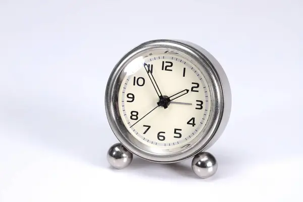 Antique Clock White Background — Stock Photo, Image