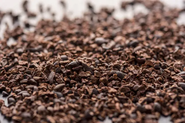 Köstliche Schokoriegel Mit Nüssen Und Schokolade Nahsicht — Stockfoto