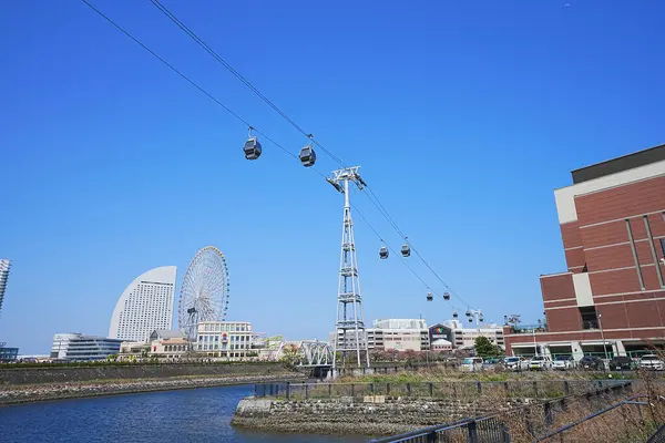 stock image Yokohama air cabin in the Minato Mirai district of Yokohama. 