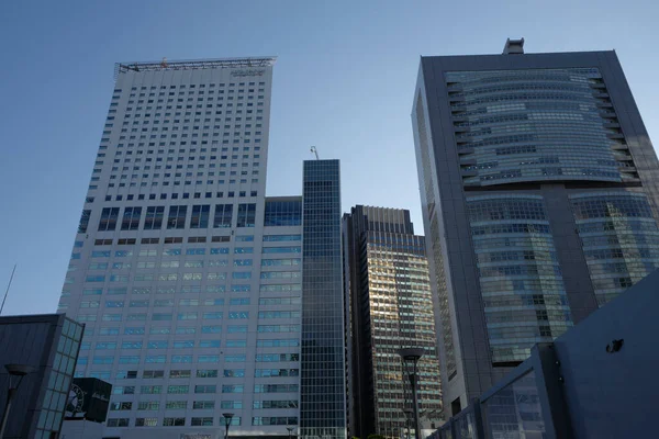 Grattacieli Cielo Blu Tokyo Giappone — Foto Stock