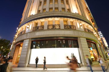 Ginza Wako, Tokyo, Japonya gece görüşü