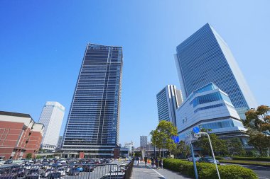 Tokyo, Japonya bölgelerindeki modern binalar