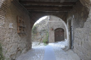 Eski şehrin sokak manzarası