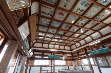 Shinjuku Müzesi, Tokyo, Japonya 'nın güzel iç kısımları.