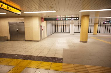 Tokyo, Japonya 'daki Shibuya istasyonunun içinde.