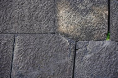 Taş duvar arkaplanı, eski asfalt  