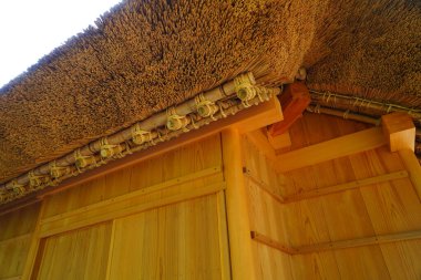 Eski tapınak, Kumakawa Tapınağı, Tokyo, Japonya.