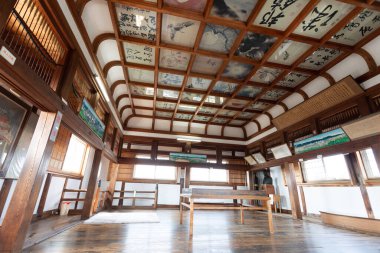 Shinjuku Müzesi, Tokyo, Japonya 'nın güzel iç kısımları.