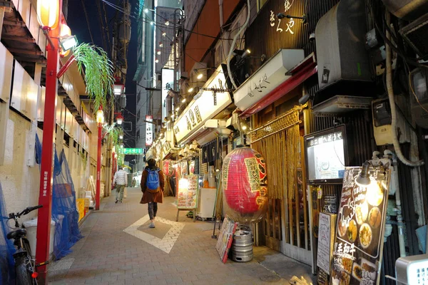 Luzes Rua Comercial Cidade Tóquio Japão — Fotografia de Stock