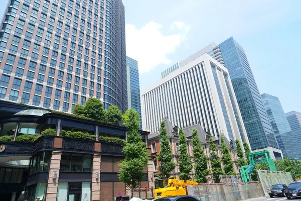 Paisaje Urbano Moderno Tokyo Durante Día Soleado Japón — Foto de Stock