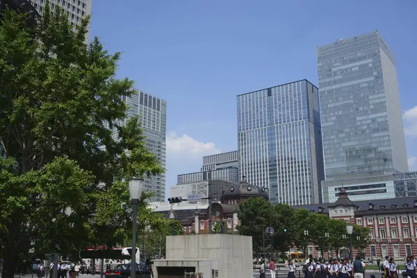 Modern Tokyo Stadsbild Solig Dag Japan — Stockfoto