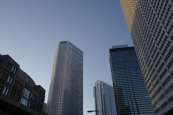 High Rise Buildings Blue Sky Tokyo Japan — Stock Photo, Image