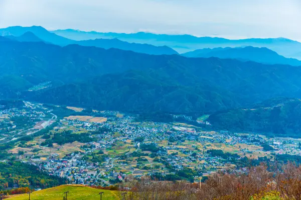 beautiful mountain landscape in japan