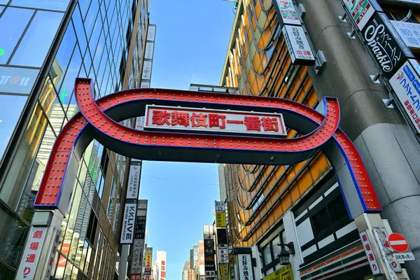 日本城市景观在新宿摩天大楼区 — Stockfoto