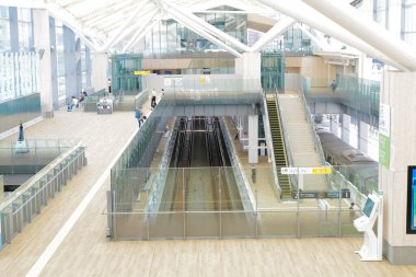 Tokyo, Japonya 'daki Takanawa Gateway İstasyonu' nun içi