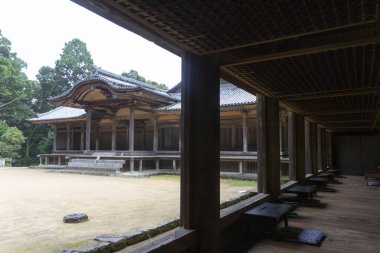 Güzel Japon tapınağı manzarası, Budizm konsepti