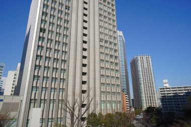 Gündüz vakti Tokyo şehir binası